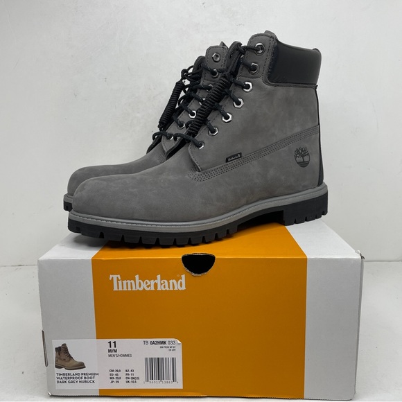 Timberland 6 inch Premium Waterproof Boot “Dark Grey Nubuck” - Picture 3 of 4